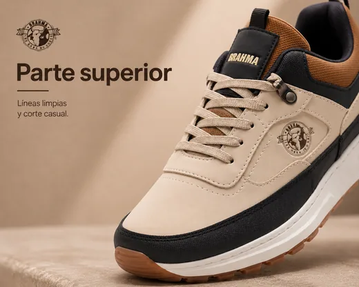 Tenis Brahma — Parte superior