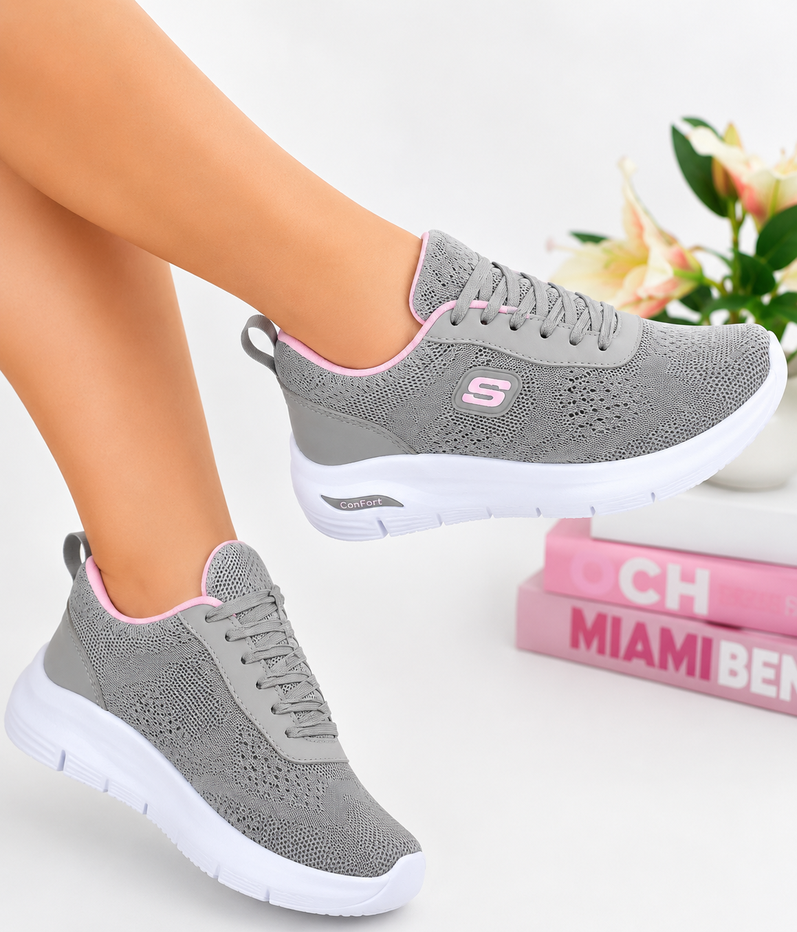 Tenis Livia Move color gris